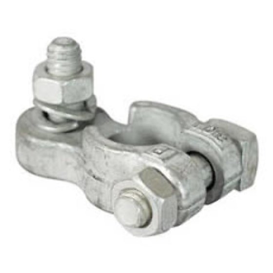 Positive Battery Lighting Terminals with Vertical 5/16" Whitworth Stud, Washer and Nut - Each - 5-100-01