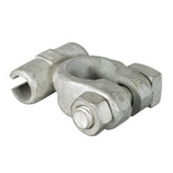 Negative Standard Battery Terminals - drilled 9.5mm for 40mm cable (Pack of 10) - 2-155-01