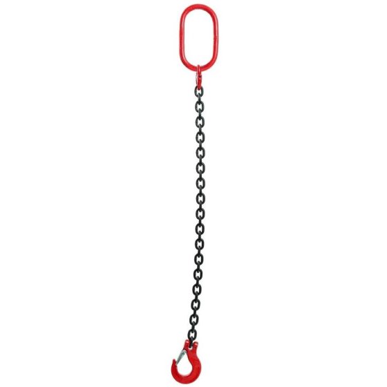 2 metre 8mm 1-Leg Chain Sling with Clevis Sling Hook with Safety Catch