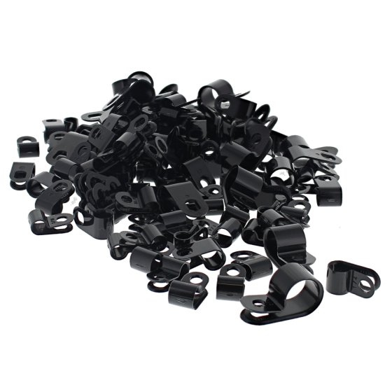 Nylon P-Clips (Diam: 5-12mm) Assorted Pack of 100