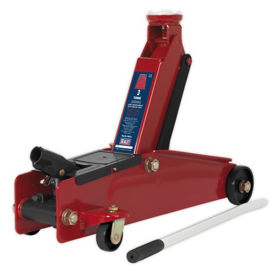 Trolley Jack 3tonne Long Chassis Heavy-Duty Sealey Part No. 1153CX