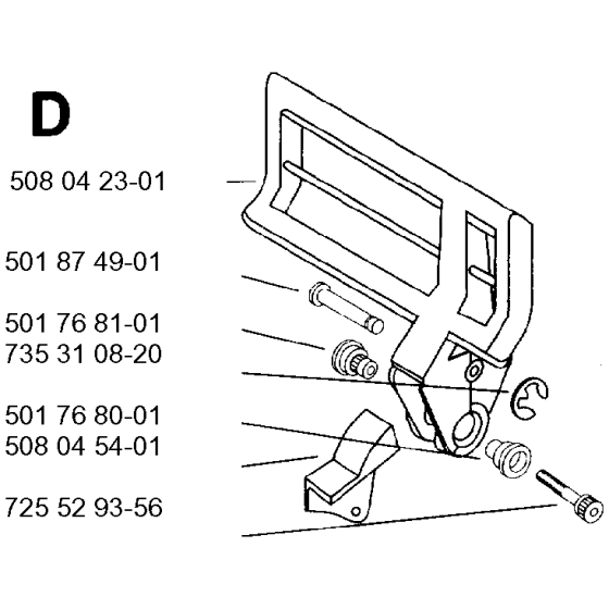 Handle Assembly for Husqvarna 1200