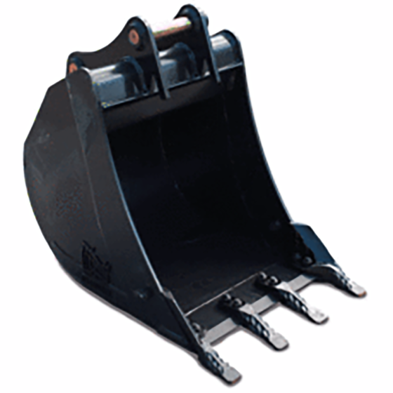 24" Bucket c/w Teeth for JCB 3CX, 805.2, 8080 Mini Excavators