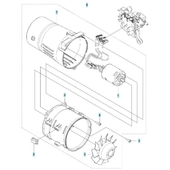 Fan for Husqvarna 120iB