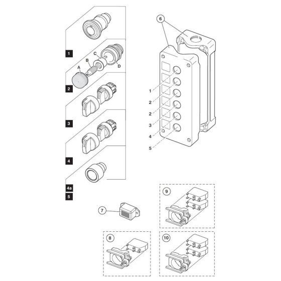 Button Box Assembly for Niftylift 120T