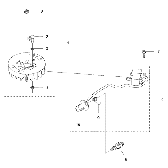 Ignition System for Husqvarna 122 HD60