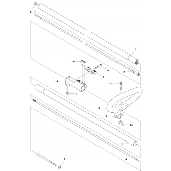 Shaft for Husqvarna 122 Lk