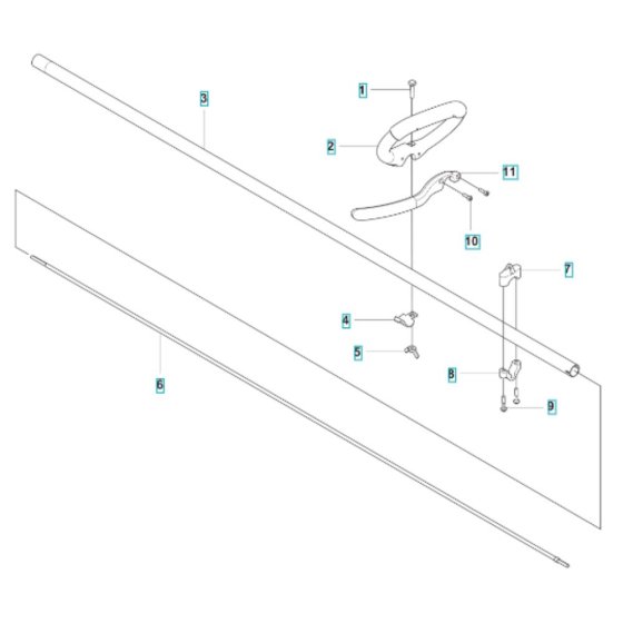 Shaft Assembly for Husqvarna 122RJ