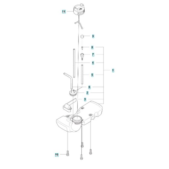 Fuel Tank Assembly for Husqvarna