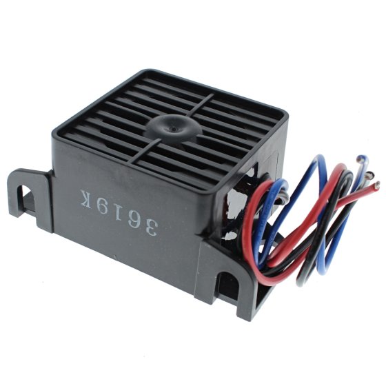 Back-up Alarm - 97dB(A) 12-48V |with Leads, Night Silent (FORS Silver)