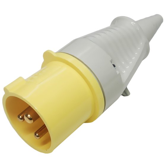 16A 110V Yellow Trailing Plug - Each - 0-698-16