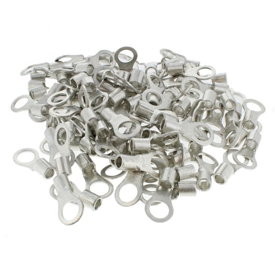 Open End Ring 16mm2 cable 10mm hole Pack of 100 - 3-010-66