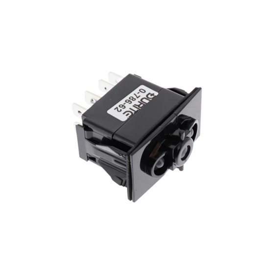 Momentary On/Off/Momentary On Double-Pole Two-Illumination Two-Position Rocker Switch Body - Each - 0-786-62