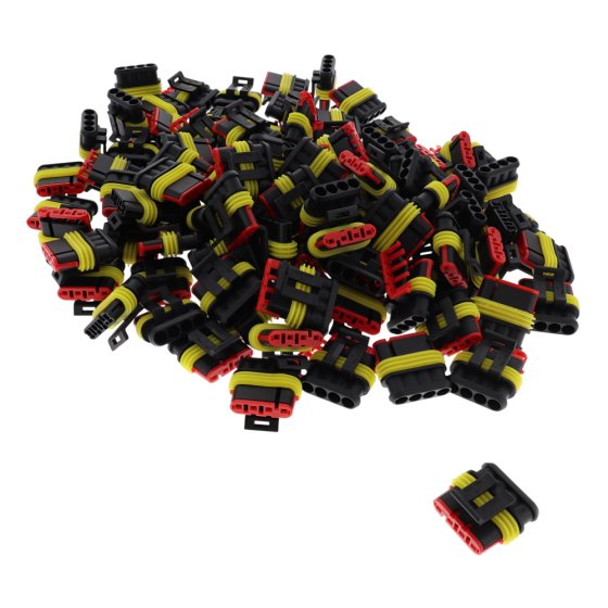 1.50mm Female Receptacle Housing 4 Way Pack of 100 - Superseal