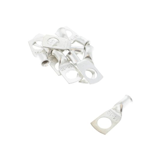Tinned Copper Cable Sockets - 5.60mm Cable 10.00mm Hole (Pack of 10) - 0-008-34