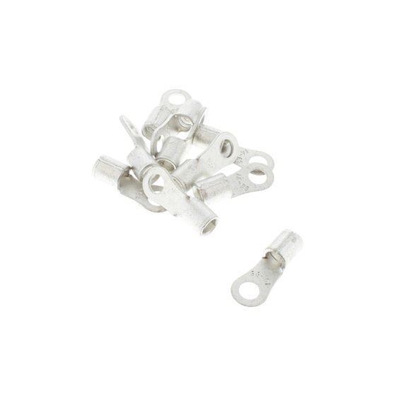 Open Ring Terminal for 16mm² Cable, 6mm Hole (Pack of 10) - 0-010-64