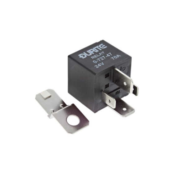 24V Mini Heavy Duty Make/Break Relay, Sealed (70A) - 0-727-47