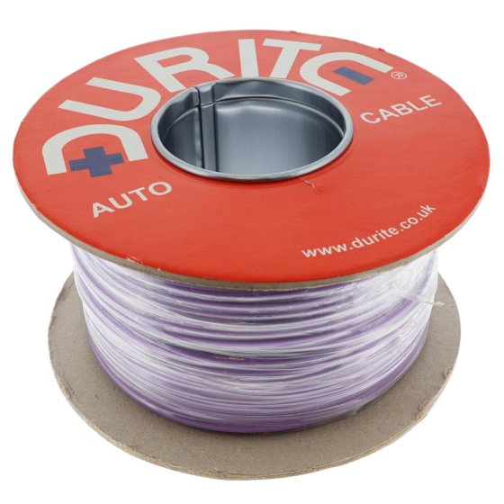Purple Single-Core PVC Auto Cable - 2mm x 50m - 0-943-06