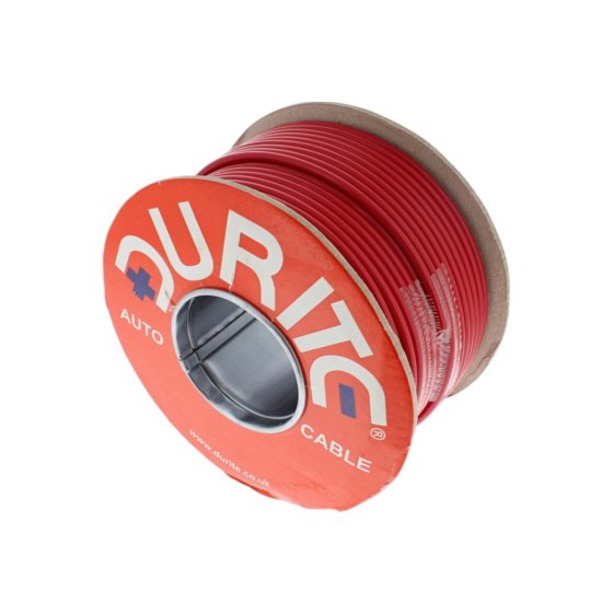 Red Single-Core PVC Auto Cable - 2.5mm x 50m - 0-944-05