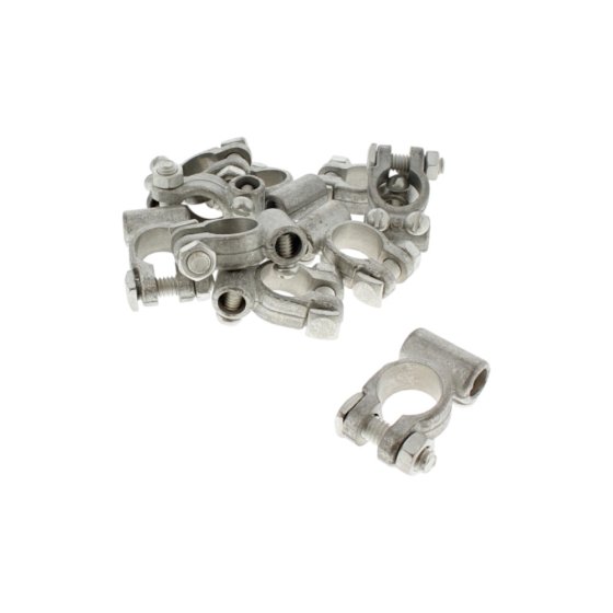 Negative Solderless Metric Battery Terminal fits 40mm cable (Pack of 10) - 2-028-01