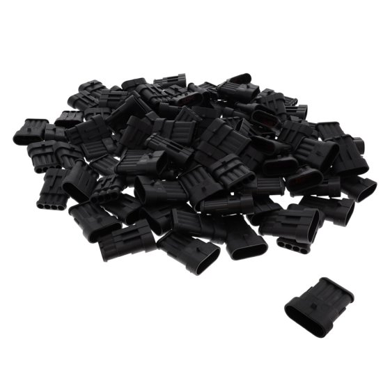 Superseal 1.50mm Male Blade Housing - 4 Way (100 Pack) - 3-011-54