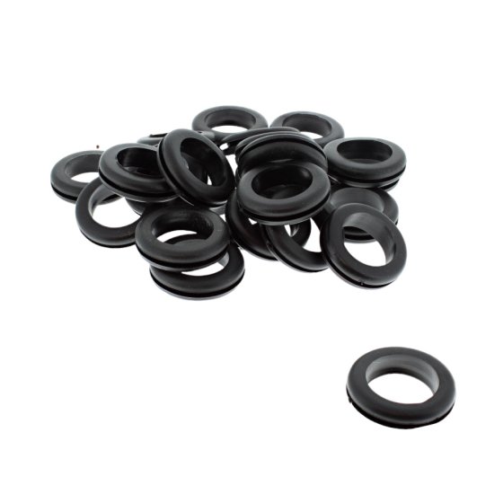 Wiring Grommets 25mm diameter Panel Hole Black PVC (Pack of 25)