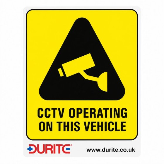 CCTV Operating on this Vehicle Small Internal Sticker - Pack of 5