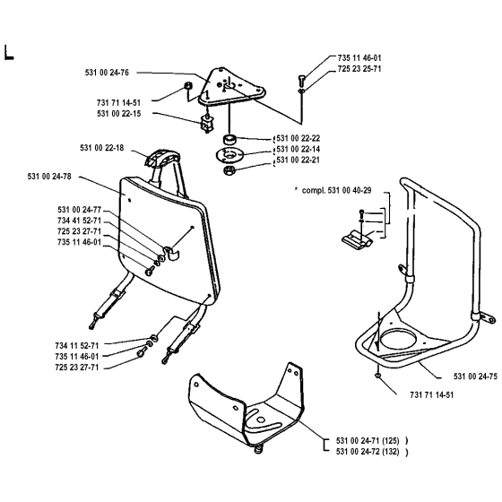 Husqvarna 132RB Harness