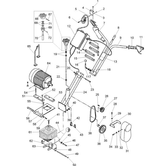 Main Assembly for Belle 1400