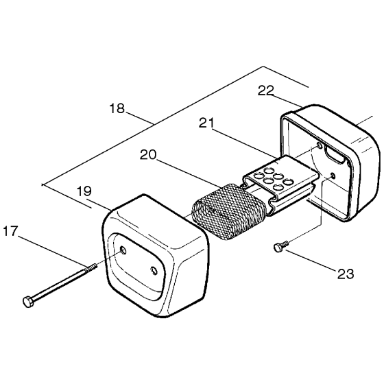 Muffler Assembly for Husqvarna 141