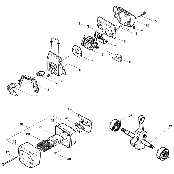 Husqvarna 142 Chainsaw Parts