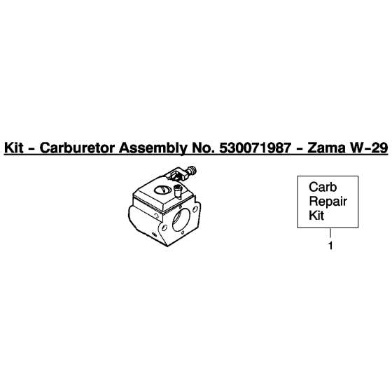 Carburetor Assembly for Husqvarna 142