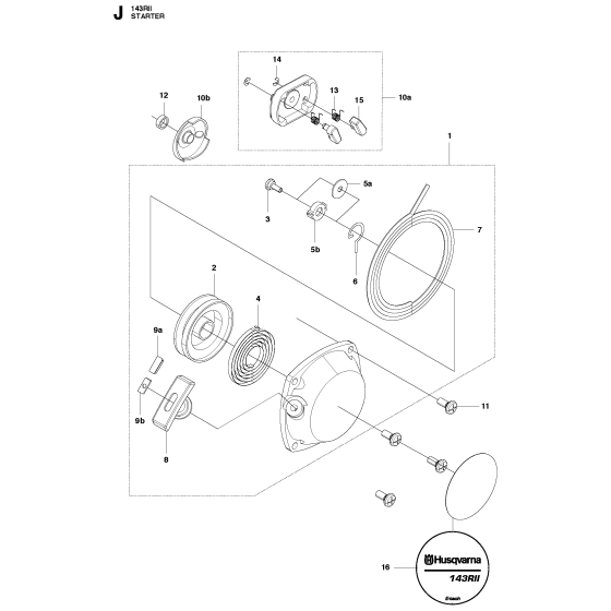 Starter for Husqvarna 143Rii
