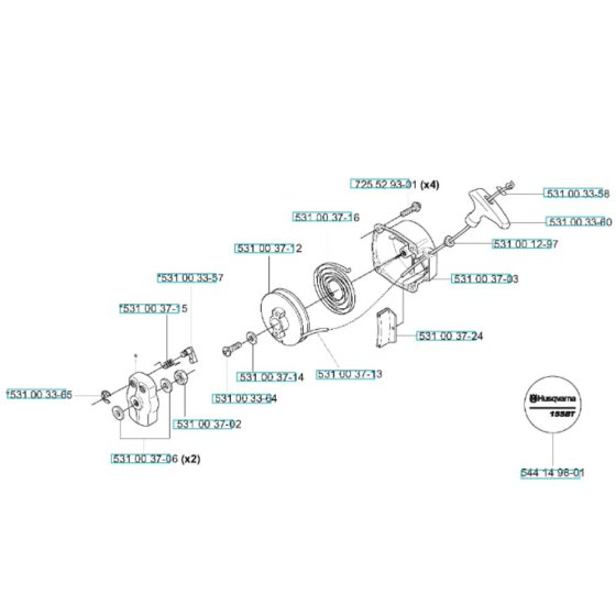 Starter Assembly for Husqvarna 155 BT