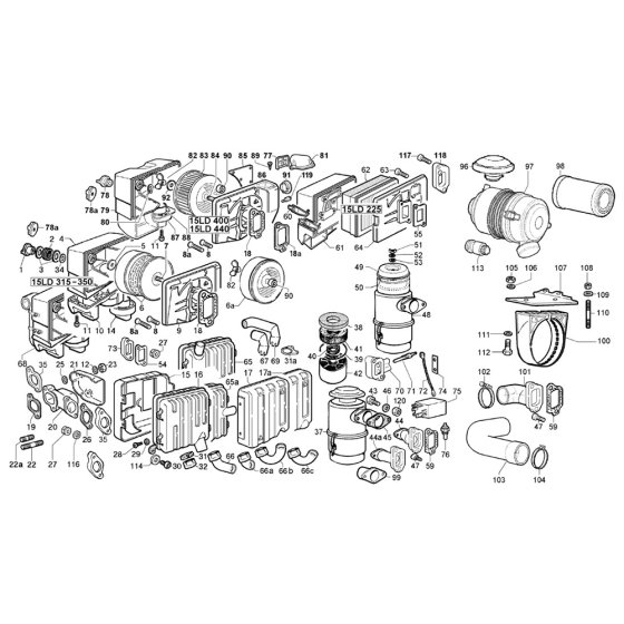 Air Filter for Lombardini 15LD