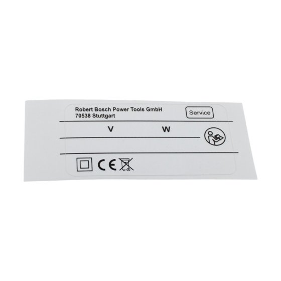 Nameplate for Bosch AKE 35-19 S Electric Chainsaws - 160111A3H3