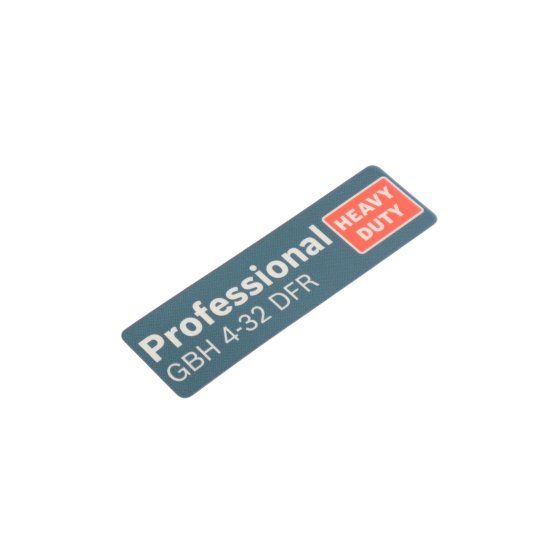 Nameplate for Bosch GBH 4-32 DFR Rotary Hammer - OEM No. 1 601 11C 1CA