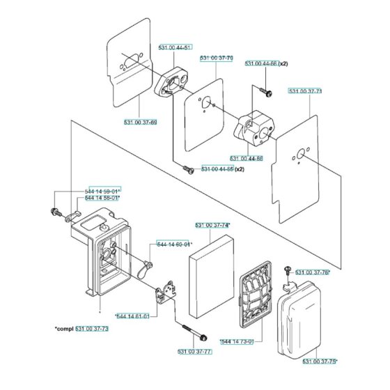 Air Filter Assembly for Husqvarna