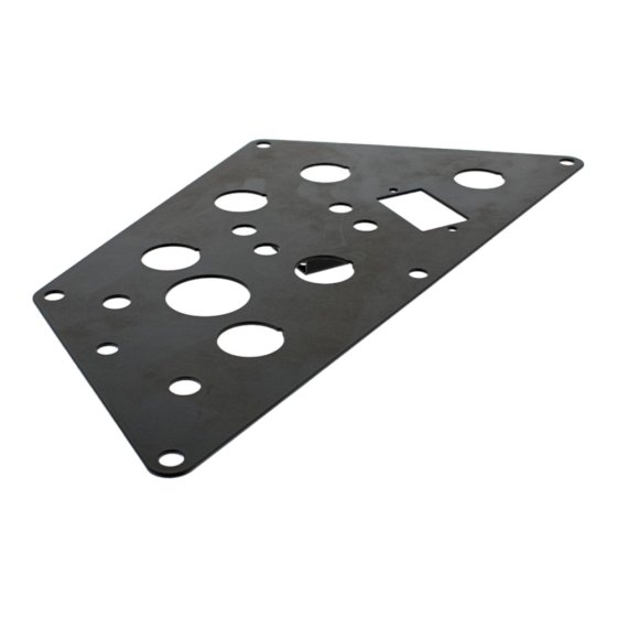 Dash Plate for Benford Terex Mecalac TV1000 - TV1200 Rollers - 1731 1750