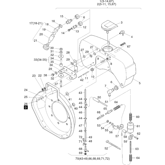 Fuel-b Assembly for Hatz 1B50