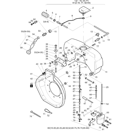 Fuel-c Assembly for Hatz 1B50