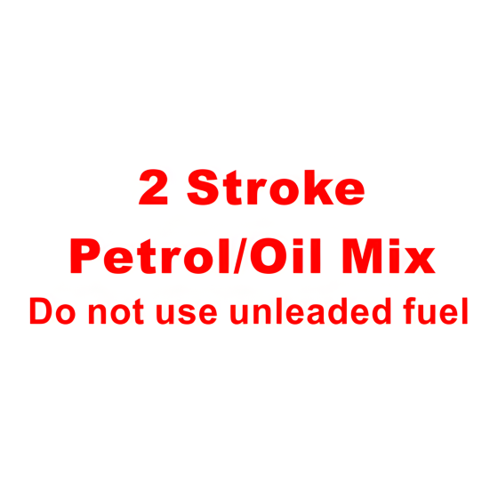 Self Adhesive Label - 2 Stroke Petrol/Oil (Pack of 50)
