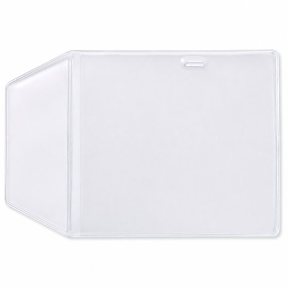 Plastic Wallet Sleeve Type with Metal Eyelet for Display
