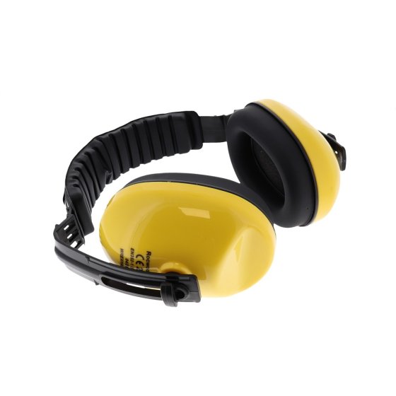 Clear Polycarbonate Protective Face Shield with Ear Muffs and Clear Visor