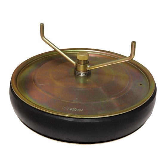 Steel Drain Test Plug 18"/450mm - Outlet: 1"