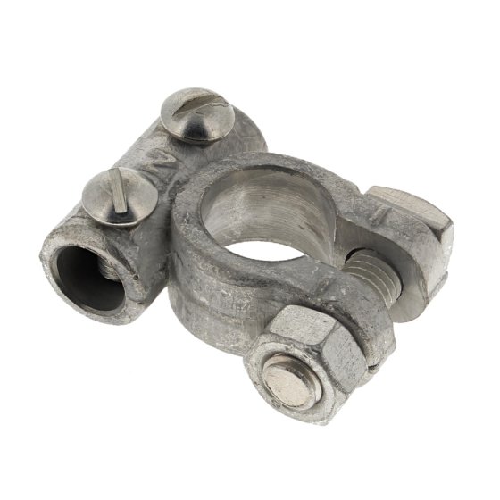 Battery Terminal, 12v Light Duty Zinc Plated Brass, Type: Negative