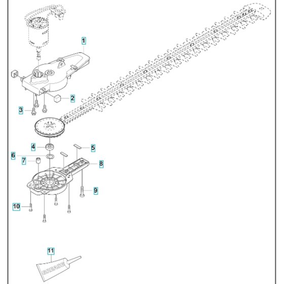 Gears Assembly for Husqvarna