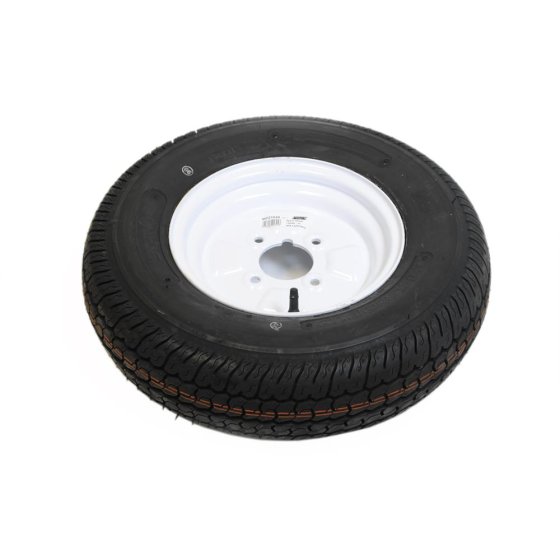 Trailer Wheel & Tyre 145/80B10 Bias 4PR 10in 4 Stud 4in PCD Silver