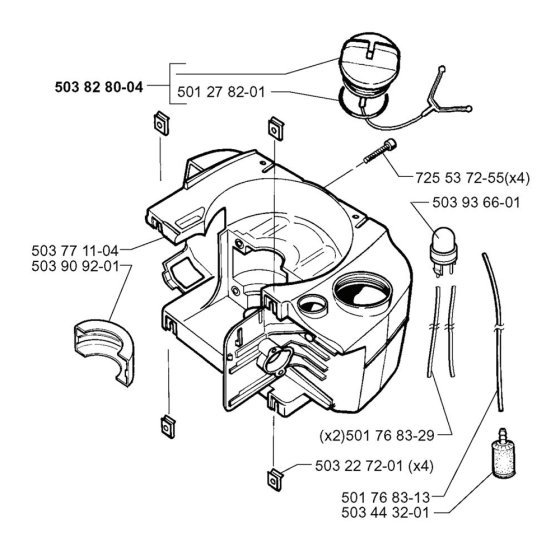 Crankcase for Husqvarna Auger