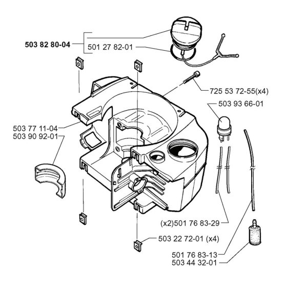 Crankcase for Husqvarna Auger